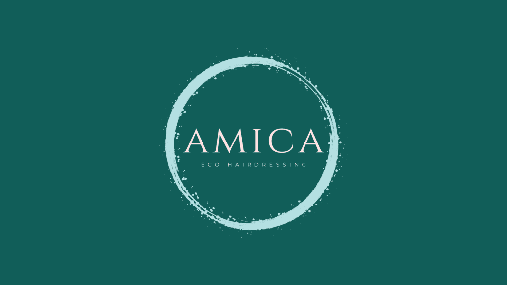 Amica Eco Hairdressing Logo (IPAD Wallpaper)